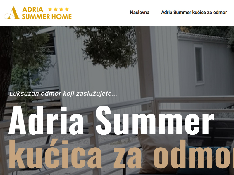 Adria Summer kućica za odmor - Biograd na Moru